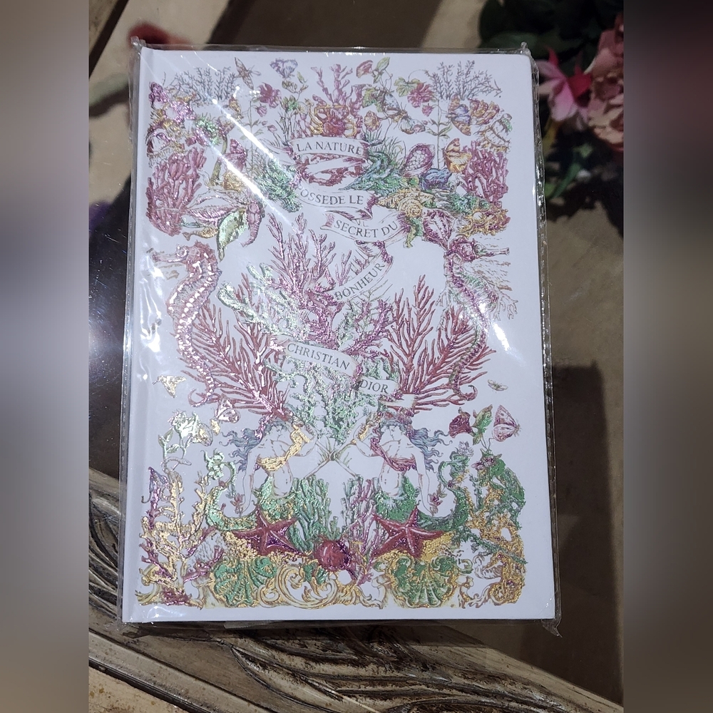 Dior Nature-Inspired Journal with Pink and Green Accents GWP Item - Picture 3 of 3